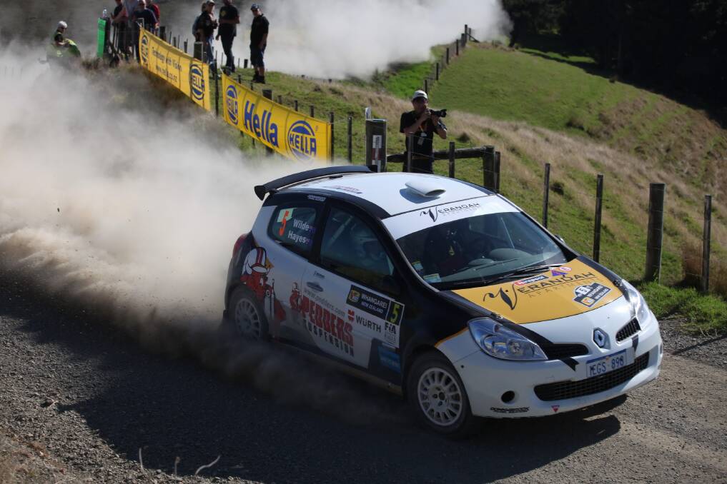 Revved up: Tom Wilde at the Rally Whangerei, New Zealand.                                                         Photo: Ross Tapper.