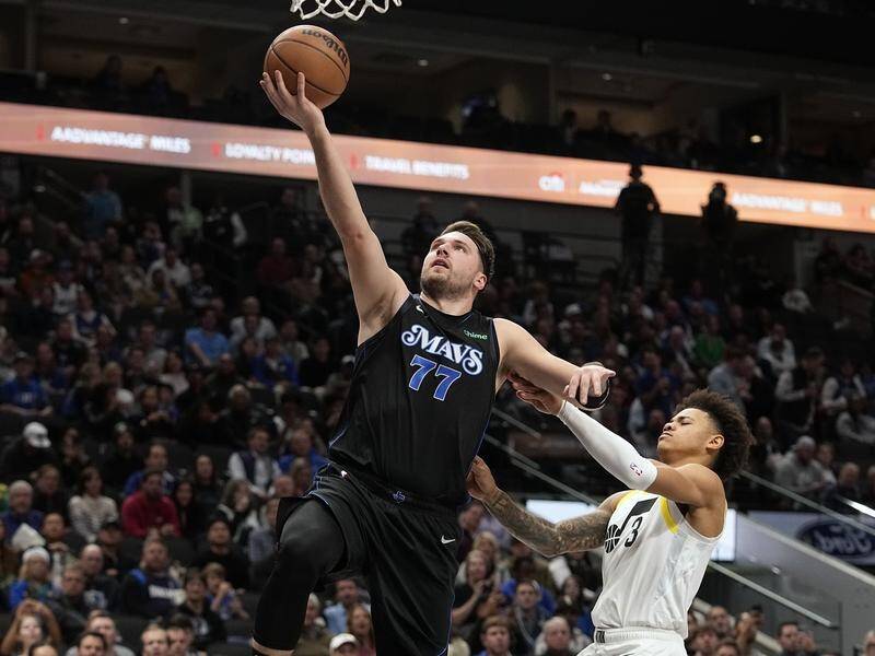 Dallas Mavericks superstar Luka Doncic proved too hard to contain for the Utah Jazz. (AP PHOTO)