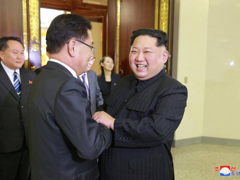 North Korean leader Kim Jong Un has told a South Korean delegation he's open to talks with the US.