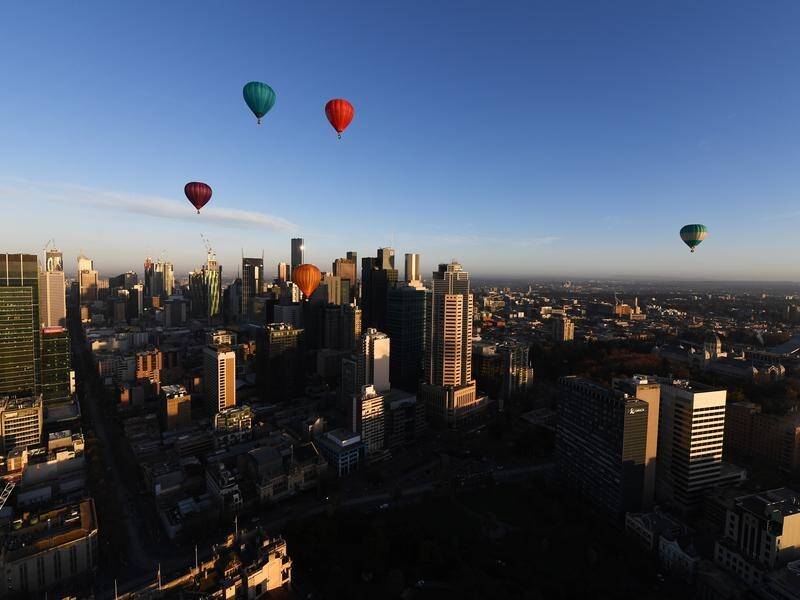 A family business has lifted spirits across Melbourne with the flights of five hot-air balloons.