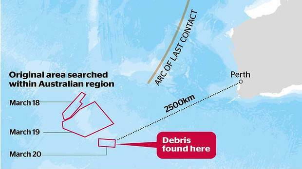 Missing Malaysia Airlines plane MH370: The search goes on off the WA coast
