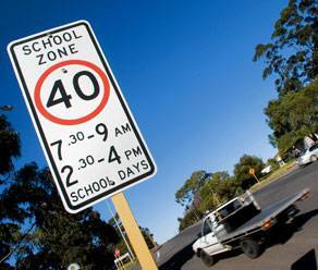 Back to school: Motorists are being warned to slow down in 40km/h school zones as kids return to classes this week. 