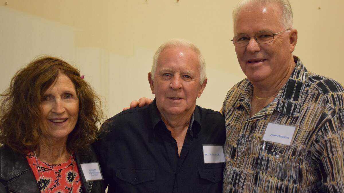 Margaret Stepherdson, Bill Warburton and John Freeman.