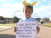 Five-year-old boy Ty McPherson wants everyone to Arrive Alive at their destination this Easter.