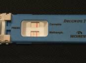 A road-side drug test returned a positive reading for methamphetamine.