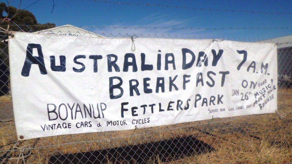 The Fettlers Park will house vintage cars and motor bikes, cooking facilities behind the trees, tables and chairs under the trees for Boyanup's Australia Day celebrations.