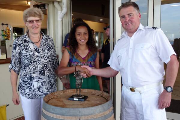Anne Lee-Steere, Marcella Liddiard and Koombana Bay Sailing Club Rear Commodore – Sailing Warren Drew.  