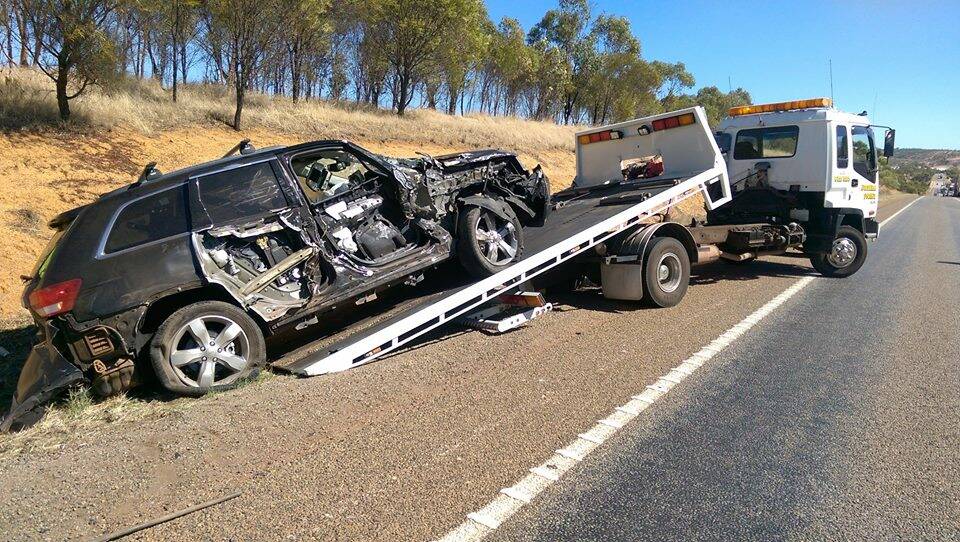 Being alert and switch on saved the driver of this vehicle form serious injuries or death when a truck crossed onto the wrong side of Great Eastern Highway for no apparent reason.