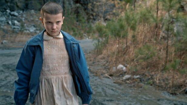 Millie Bobby Brown as Eleven in Netflix's Stranger Things. 

