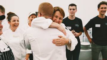 Acknowledged: Amanda Smith received a deserved hug of thanks from Heston Blumenthal after last year’s demonstration.