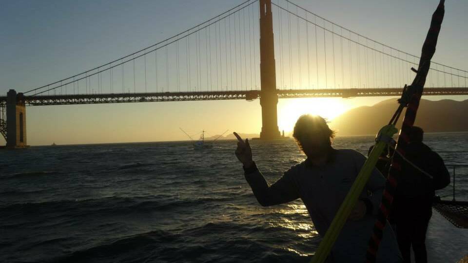 Joel Whitwell lives out his childhood dream of seeing the Golden Gate Bridge.