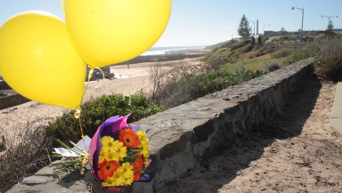 This tribute was left by a Bunbury family for the victims of the Malaysia Airlines tragedy. 