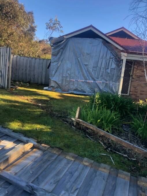 A young woman was asleep in her Margaret River home when a vehicle crashed through a front bedroom of the residence and caused a large amount of damage. Photo: Supplied