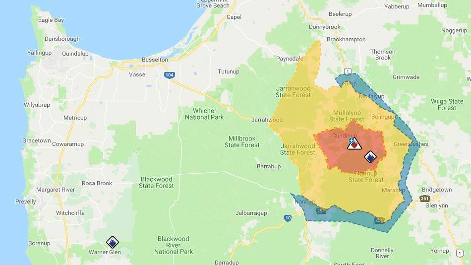 Bushfire threat remains for Southampton, Cundinup