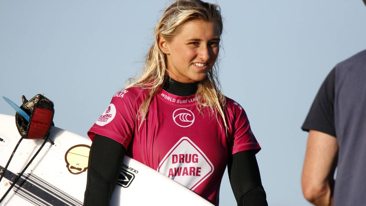 Mia McCarthy (Cowaramup) will compete in the trials next week. Photo: Surfing WA/Majeks 