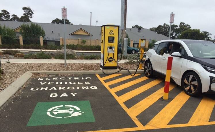 An RAC charging station in Margaret River, in WA's South West. Picture: ChargeMap