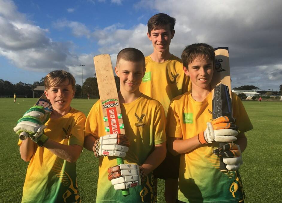 The Hawks junior cricketers are a vital part of the growing club. 