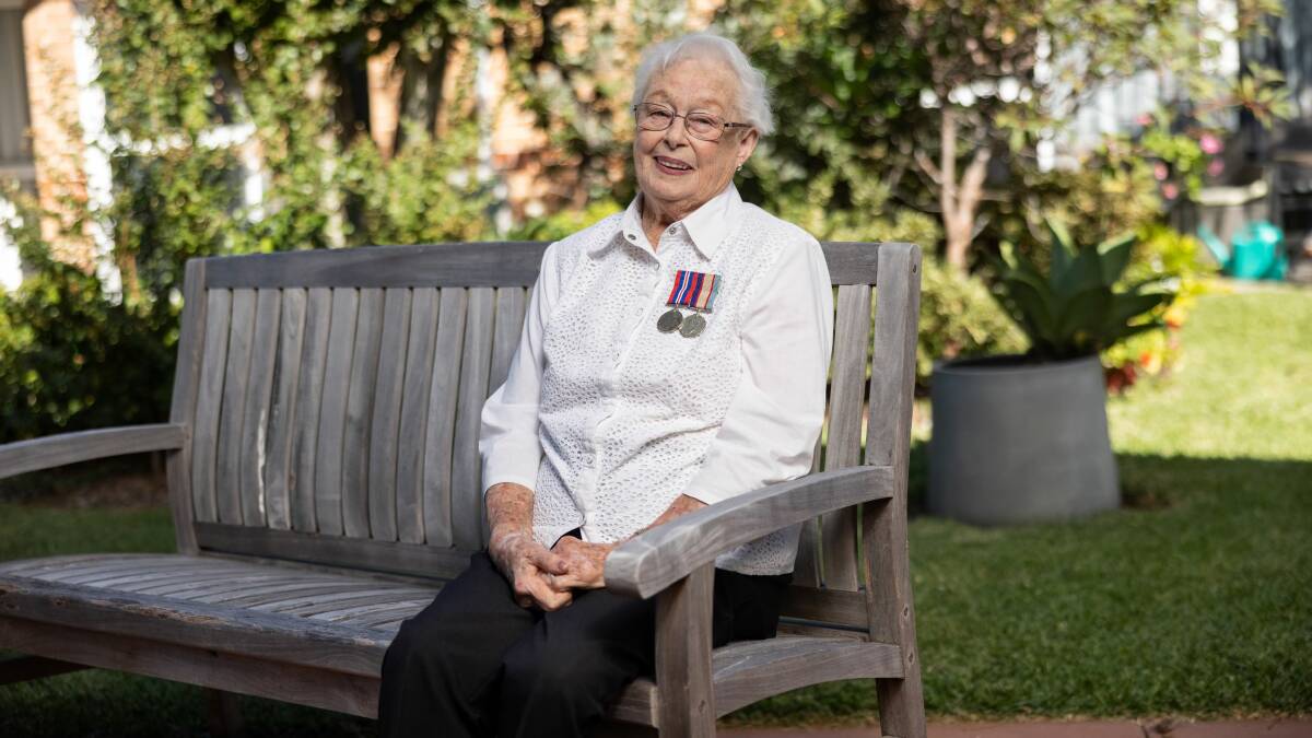 VETERAN: Dorothy Curtis served in the Army's Sydney Coast Artillery as a gunner during World War II. Picture: Simon Bennett