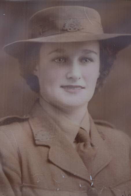 DUTY: Dorothy Curtis during World War II when she was serving in the Army's Sydney Coast Artillery as a gunner. Picture: Supplied