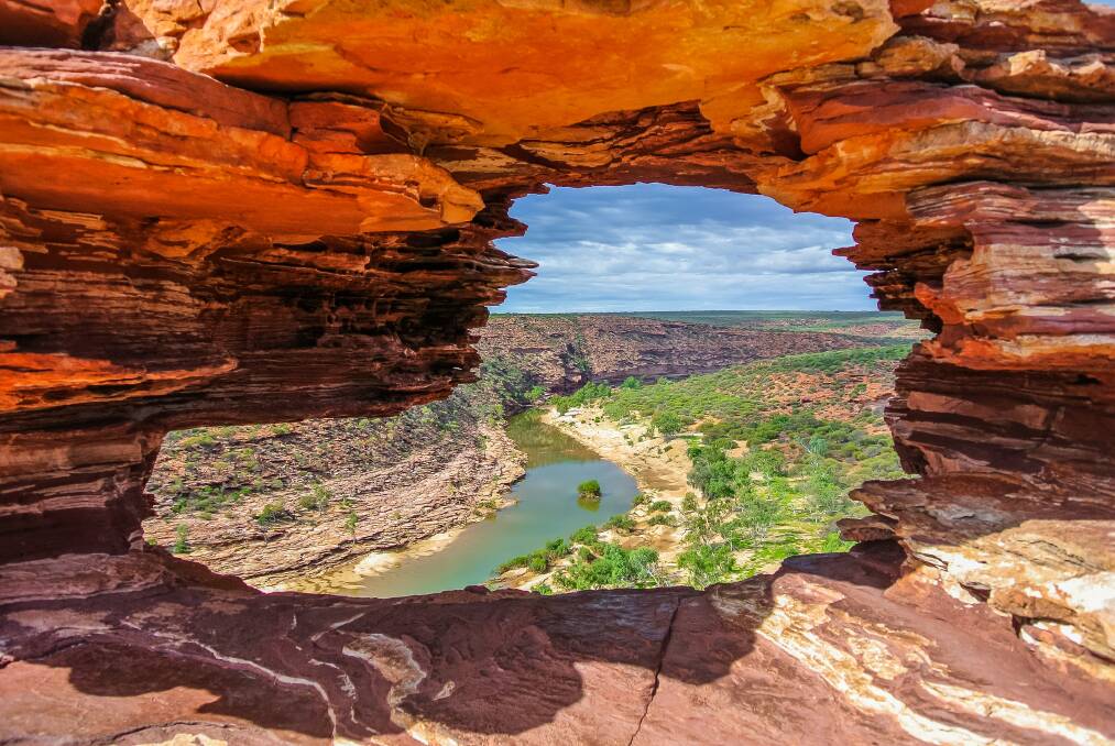 Murchison River from Nature's Window, Kalbarri National Park, Western Australia. Source: Shutterstock