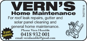 Home Maintenance VERNSHome Maintenance For roof leak repairs,