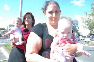 Bunbury mother Jess Turner is urgently trying to bring her baby daughter Eden home from hospital before her first birthday. She is pictured with South West MLC Adele Farina holding baby twin sister Willow. 