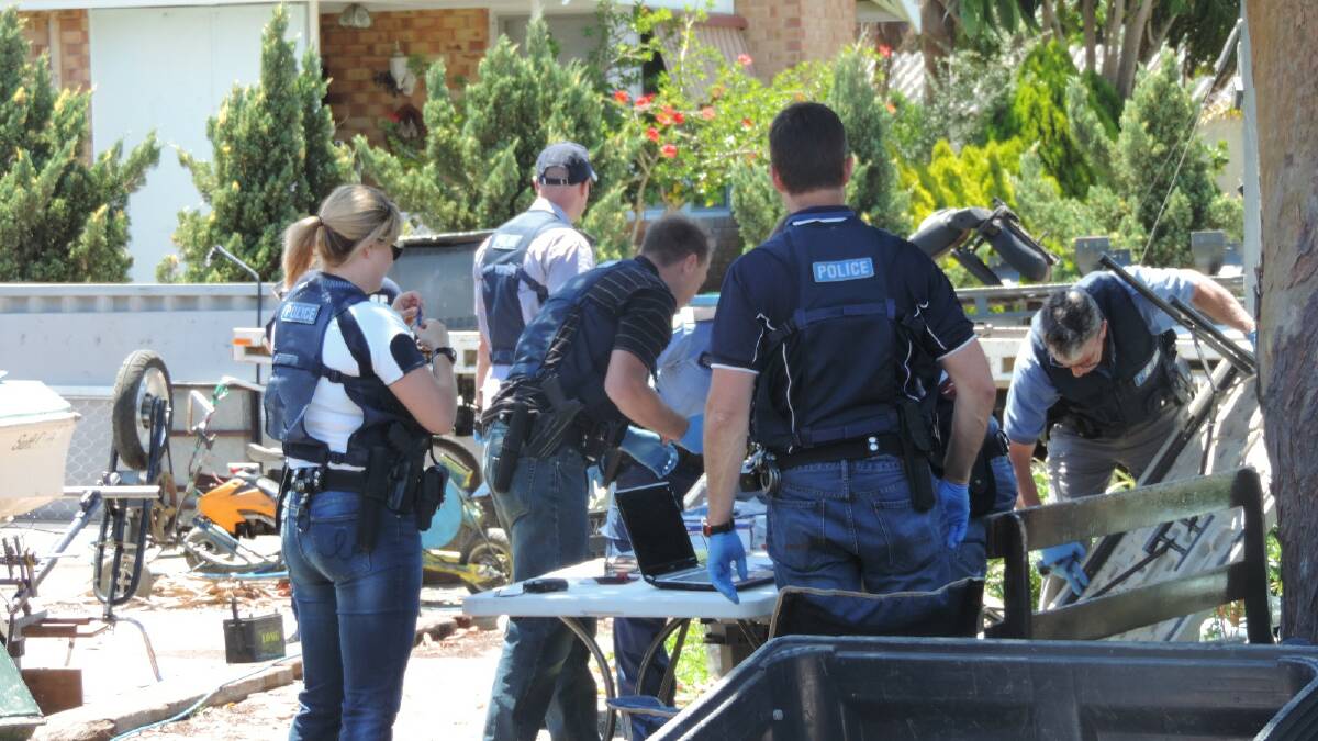 Police raided a home on Devonshire Street in Withers this morning as part of a major South West operation.