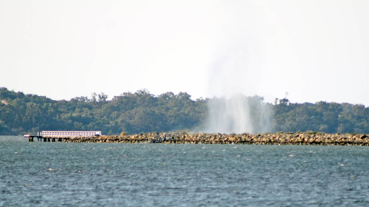 The Defence force have successfully destroyed the explosive material found in the Leschenault Estuary.  