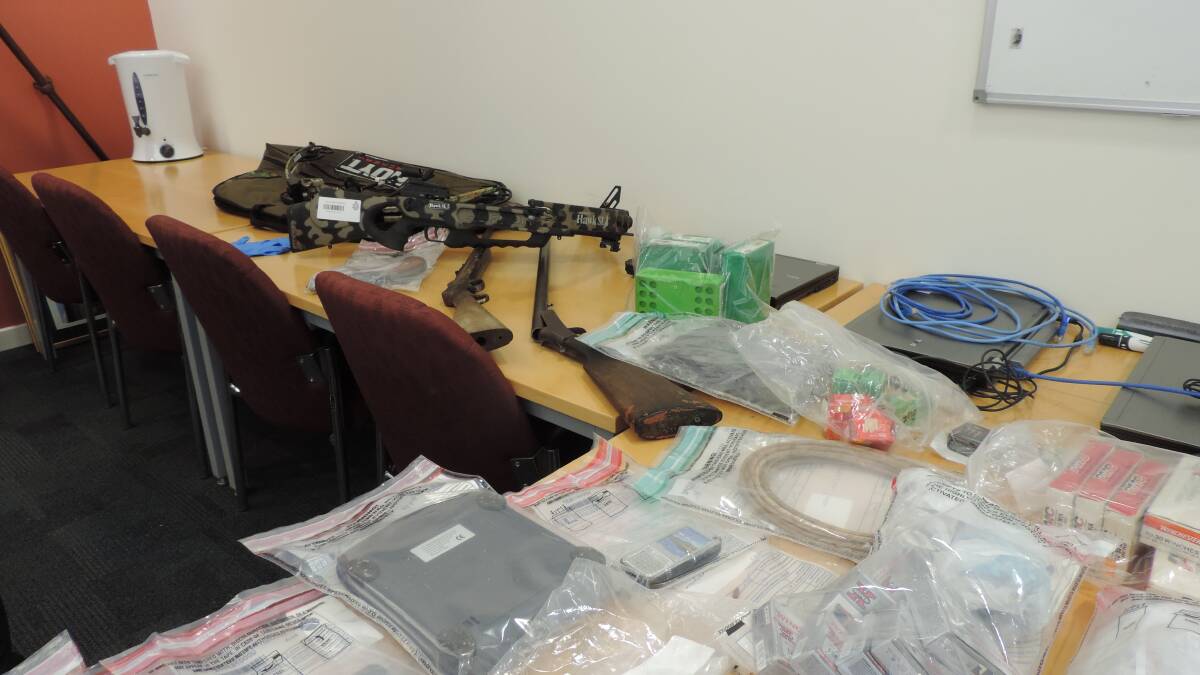 Goods which were seized during a police blitz in the South West. 
